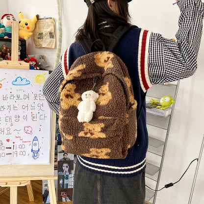 Teddy Bear Fuzzy Backpack