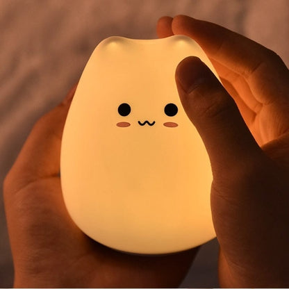 Touch LED Kawaii Cat Night Light Desk Lamp