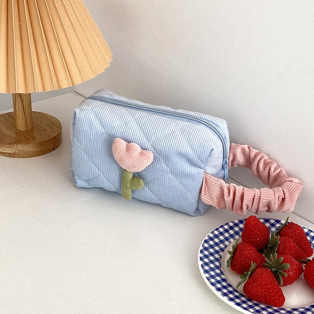 Tulip Flower Cosmetic Bag Pouch
