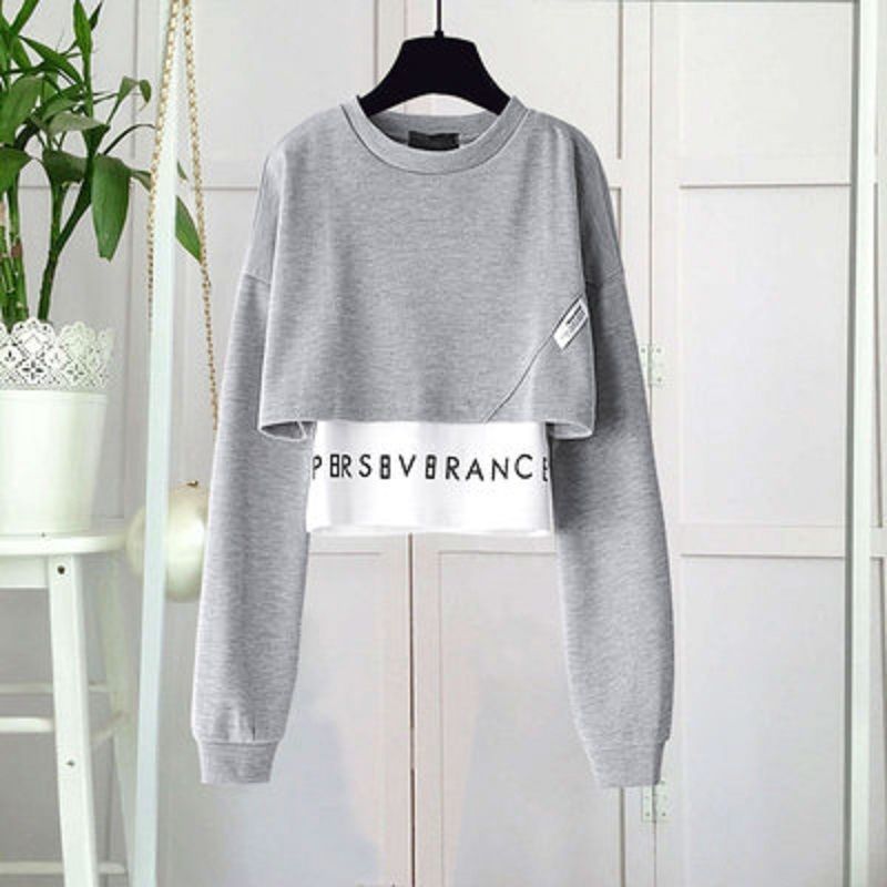 Fake two piece discount sweatshirt