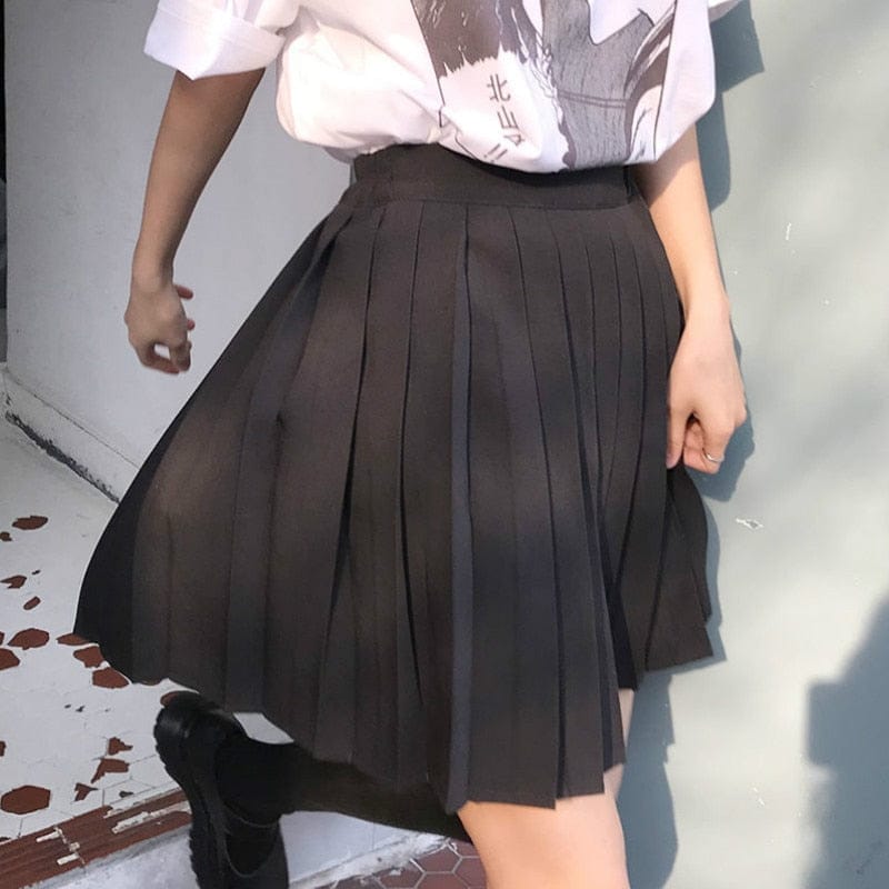 Kawaii Pleated Tennis Mini Skirt
