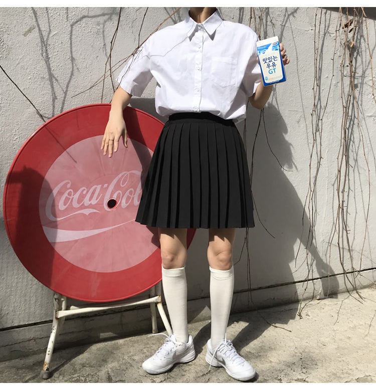 Kawaii Ruffle High Waist Heart Belt Skirt – Youeni