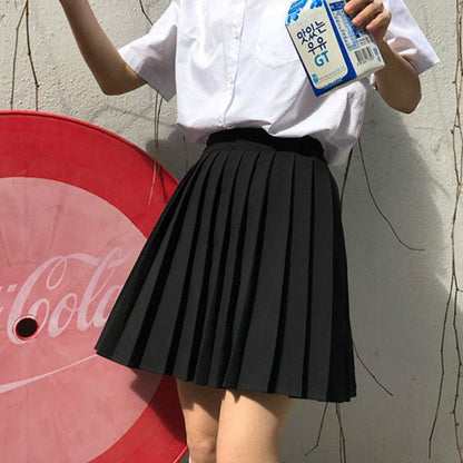 Kawaii Pleated Tennis Mini Skirt