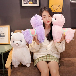 Adorable 3D Llama Stuffed Kawaii Animal Pillow Plushies