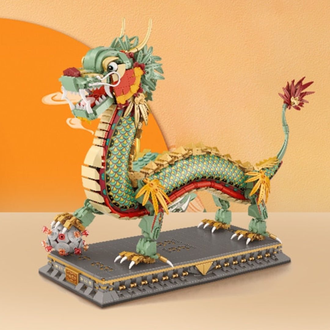 Chinese Dragon Statue Nano Building Sets | NEW