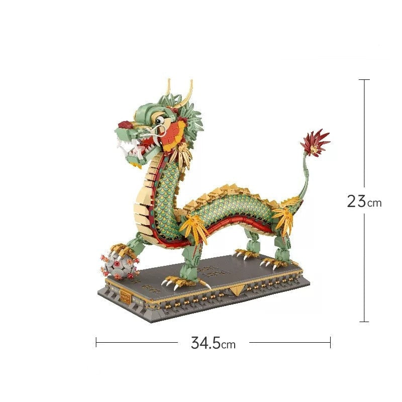 Chinese Dragon Statue Nano Building Sets | NEW
