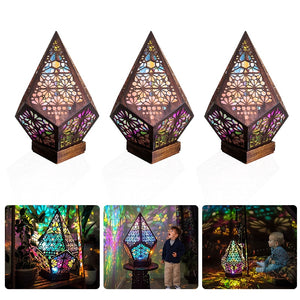 Bohemian-Inspired Color-Changing Projection Lamp