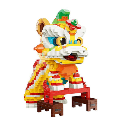 Chinese Lunar New Year Lion Dance Nano Building Block Sets | NEW