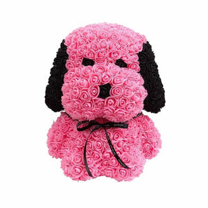 Cute Enchanted Forever Rose Puppy Dog Plush Toy (27 Options)