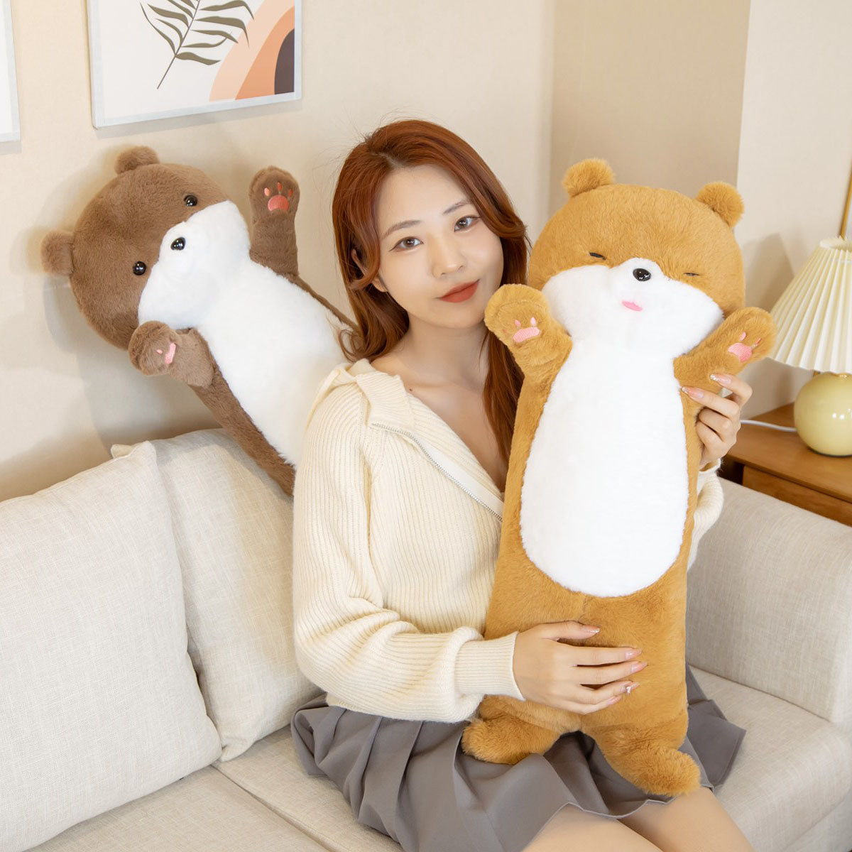 Youeni Fluffy Long Otter Bunny Stuffed Plushies - The Perfect Gift for Any Animal Lover