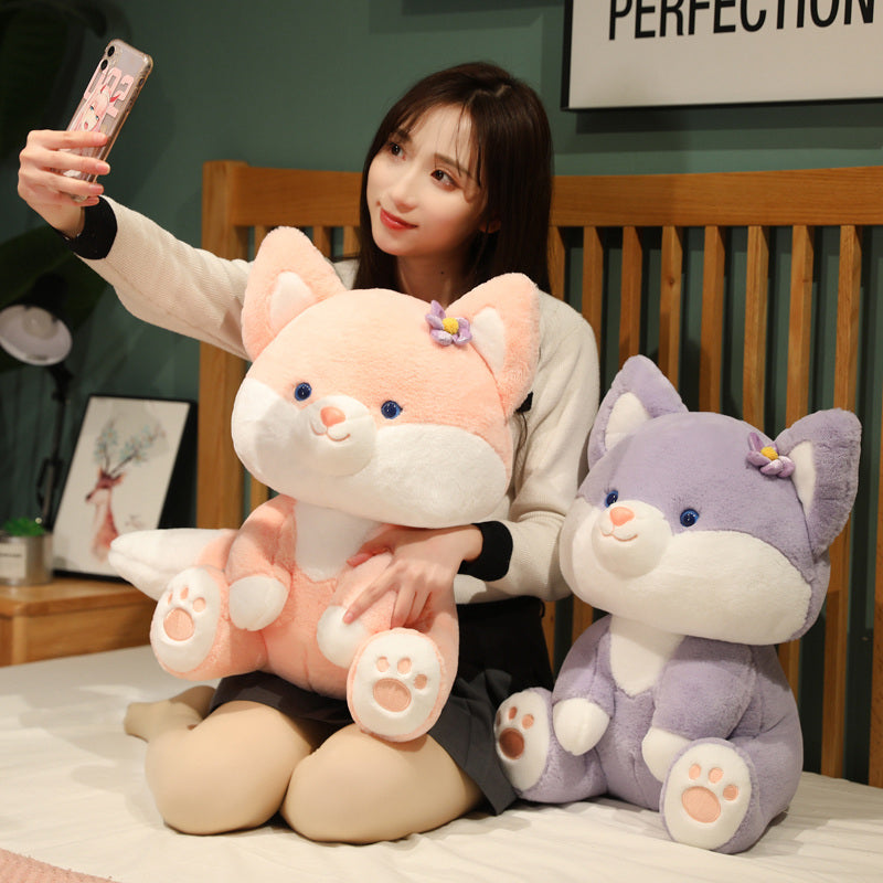 Youeni Pastel Flower Fox Plushies Meet Asami & Akira - The Perfect Addition to Your Plushie Collection