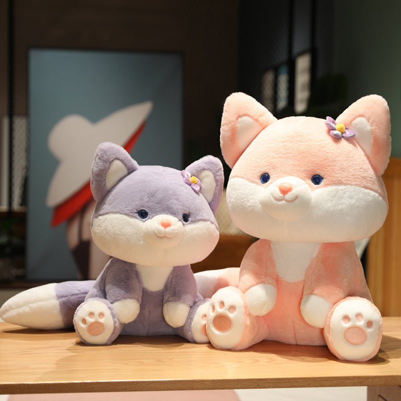 Youeni Pastel Flower Fox Plushies Meet Asami & Akira - The Perfect Addition to Your Plushie Collection