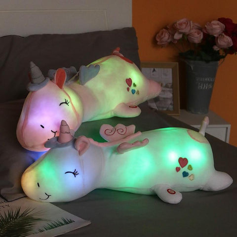 Kawaii Plushies Light-Up Unicorn Stuffed Pillow - The Perfect Nighttime Companion