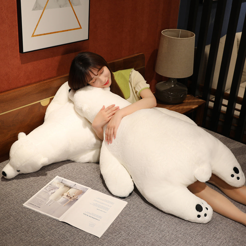 youeni Giant White Fluffy Polar Bear Plushie - The Perfect Gift for Animal Lovers and Kids Alike