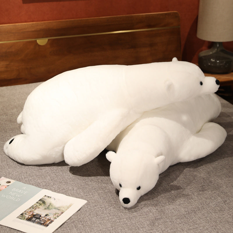 youeni Giant White Fluffy Polar Bear Plushie - The Perfect Gift for Animal Lovers and Kids Alike