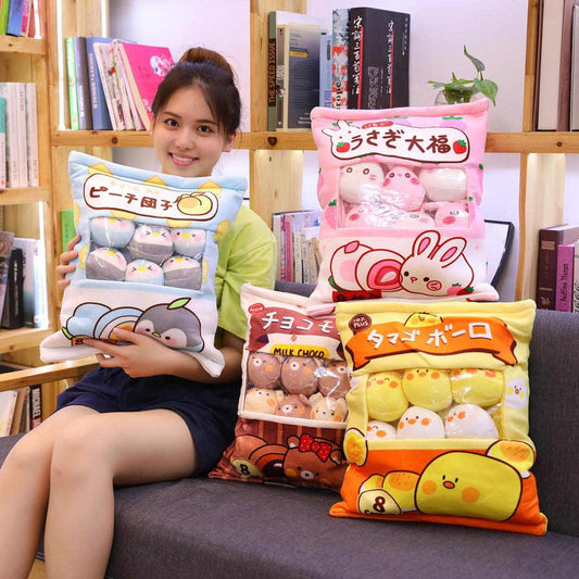 Candy Bags Filled With Cute 8 Pieces Soft Kawaii Stuffed Toy Plushies