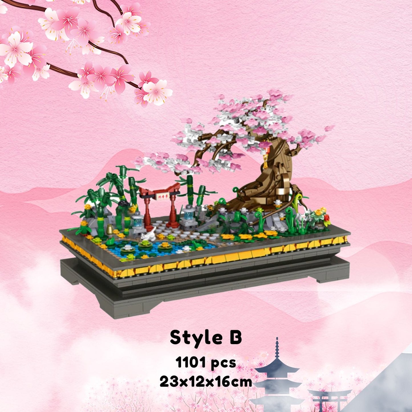 Beautiful Bonsai Sakura Shrines A Collection of Building Sets