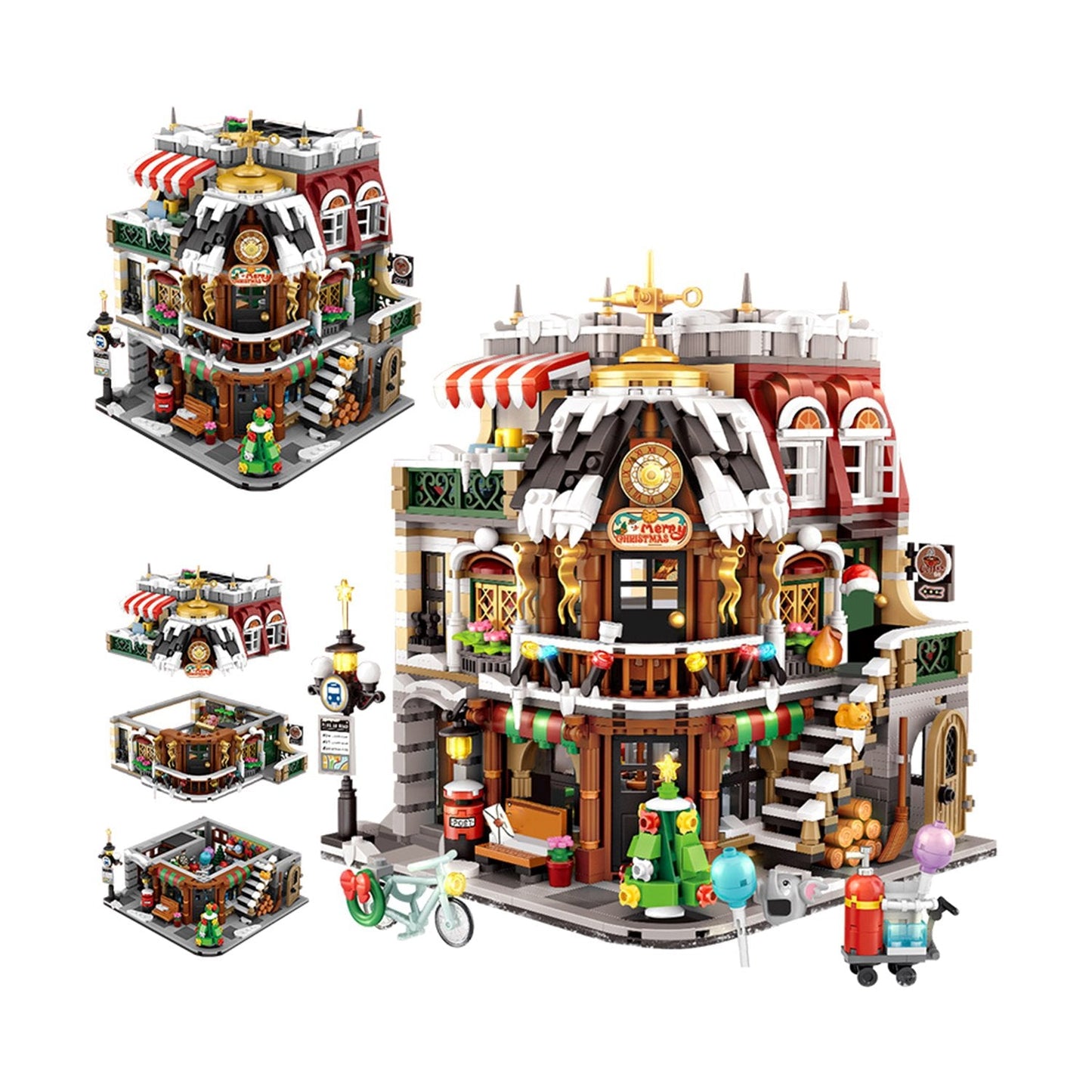 Christmas Cafe Nano Building Block Set | NEW