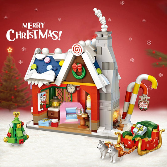 Nano Building Blocks Christmas House and Sleigh Set