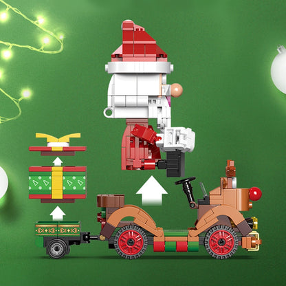 Christmas Village Rotating Mechanics Building Blocks set