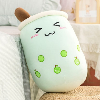 Kawaii Lovable Bubble Tea Family Fruit Plushies Collection