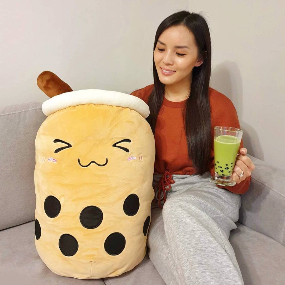 Kawaii Lovable Bubble Tea Family Fruit Plushies Collection