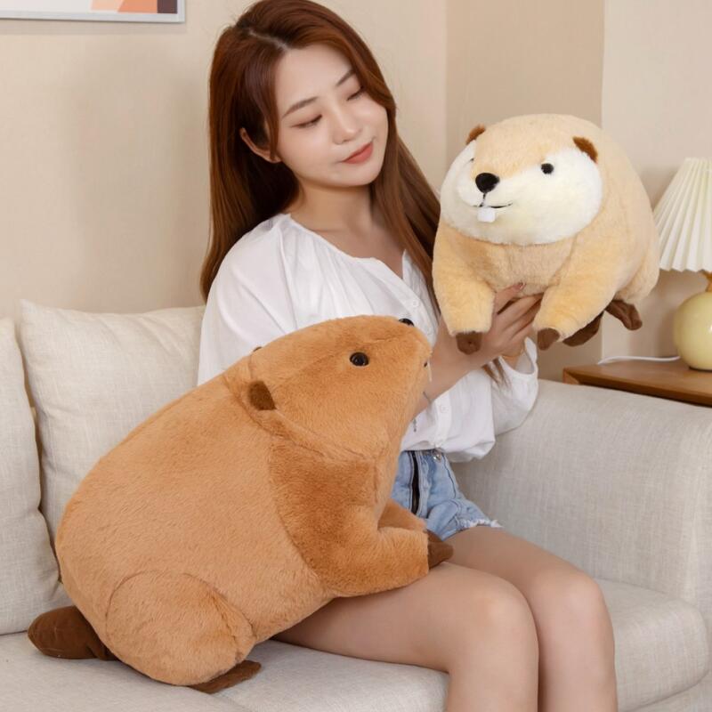 Youeni Billy & Willy: The Best Brown Beaver Plushie You'll Ever Meet! We guarantee you'll fall in love with our Billy & Willy the Fluffy Brown Beaver Plushie! They're soft, cuddly, and just the right size for snuggling.