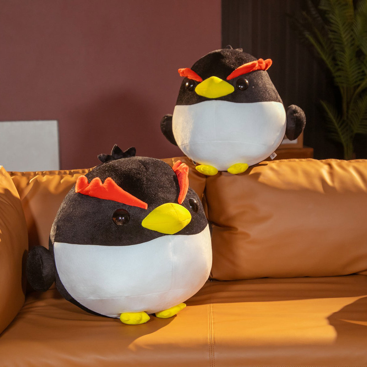 Black Kawaii Angry Penguin Stuffed Animals Plushie