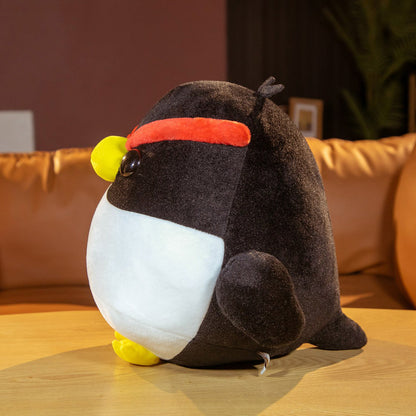 Black Kawaii Angry Penguin Stuffed Animals Plushie