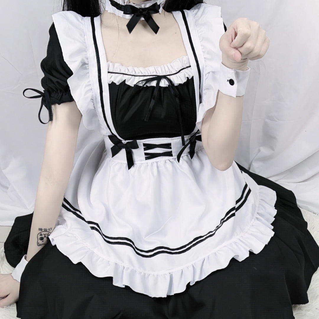 Ruffle and Bow: Lolita Cosplay Maid Costume Delight